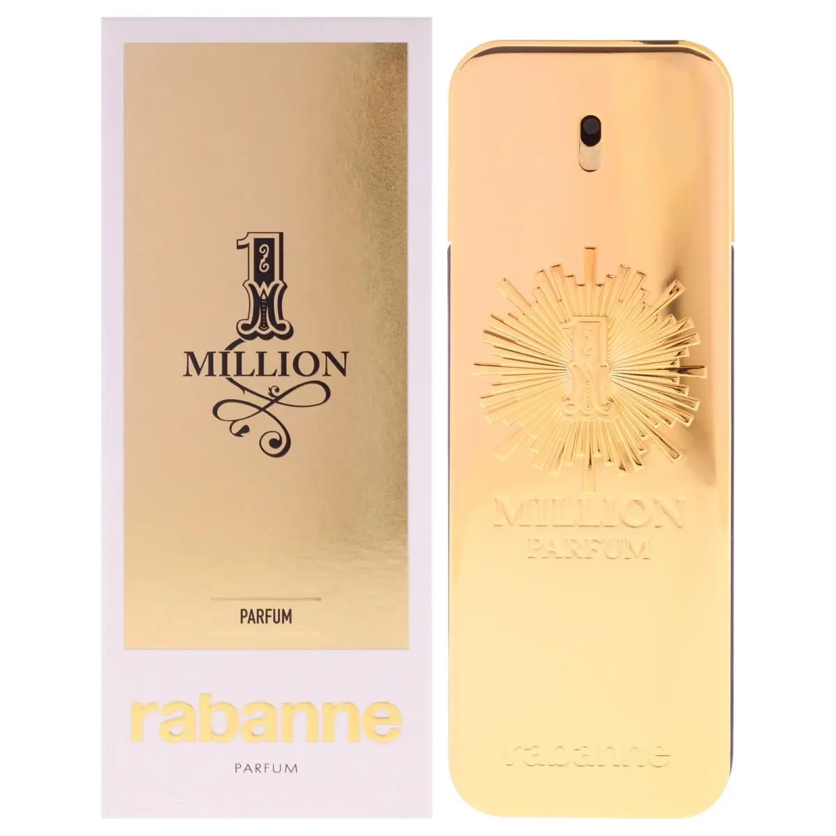 1 Million Parfum by Paco Rabanne For Men - 3.4 oz Parfum Spray