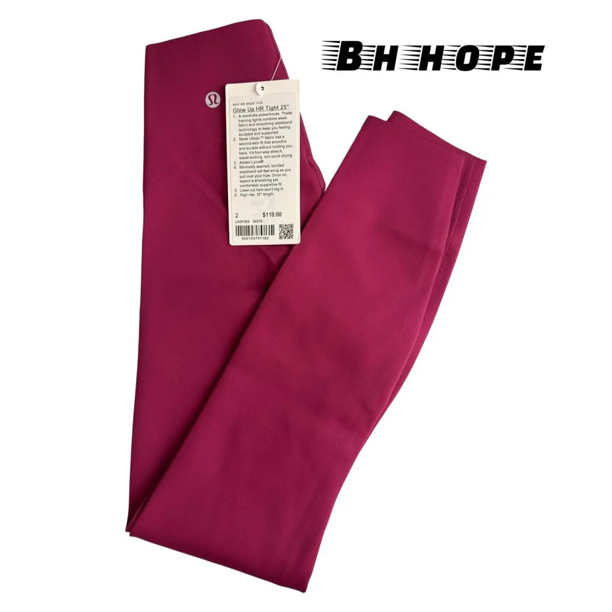 Lululemon clothing - Magenta Smoke, asst 8