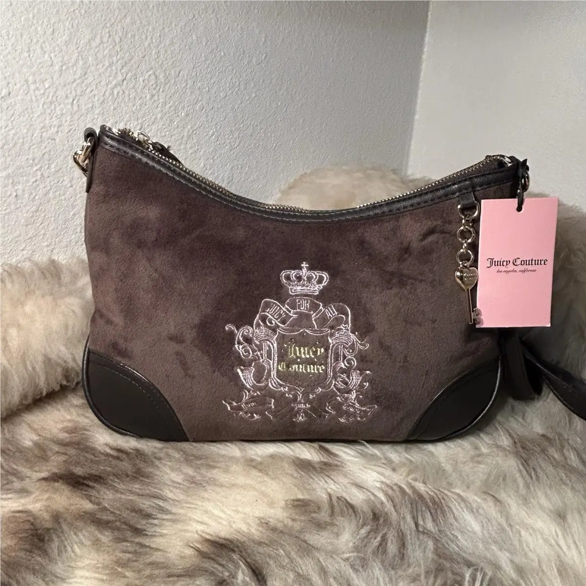 Juicy Couture Juicy For All Hobo Crossbody - Chocolate Brown