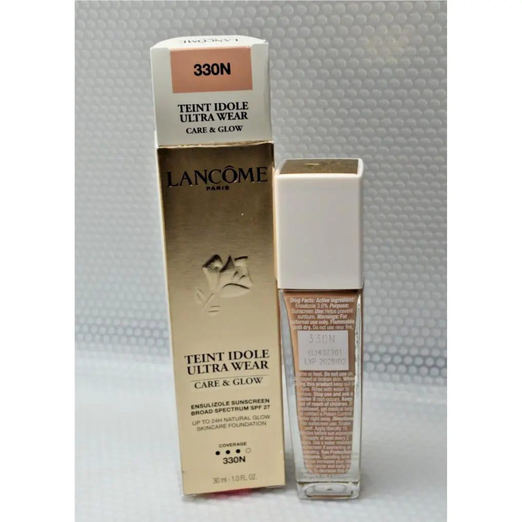 Teint Idole Ultra Wear 24HR Glow Foundation Spf 27 30ml/1fl.oz Lancome 330N by Lancôme