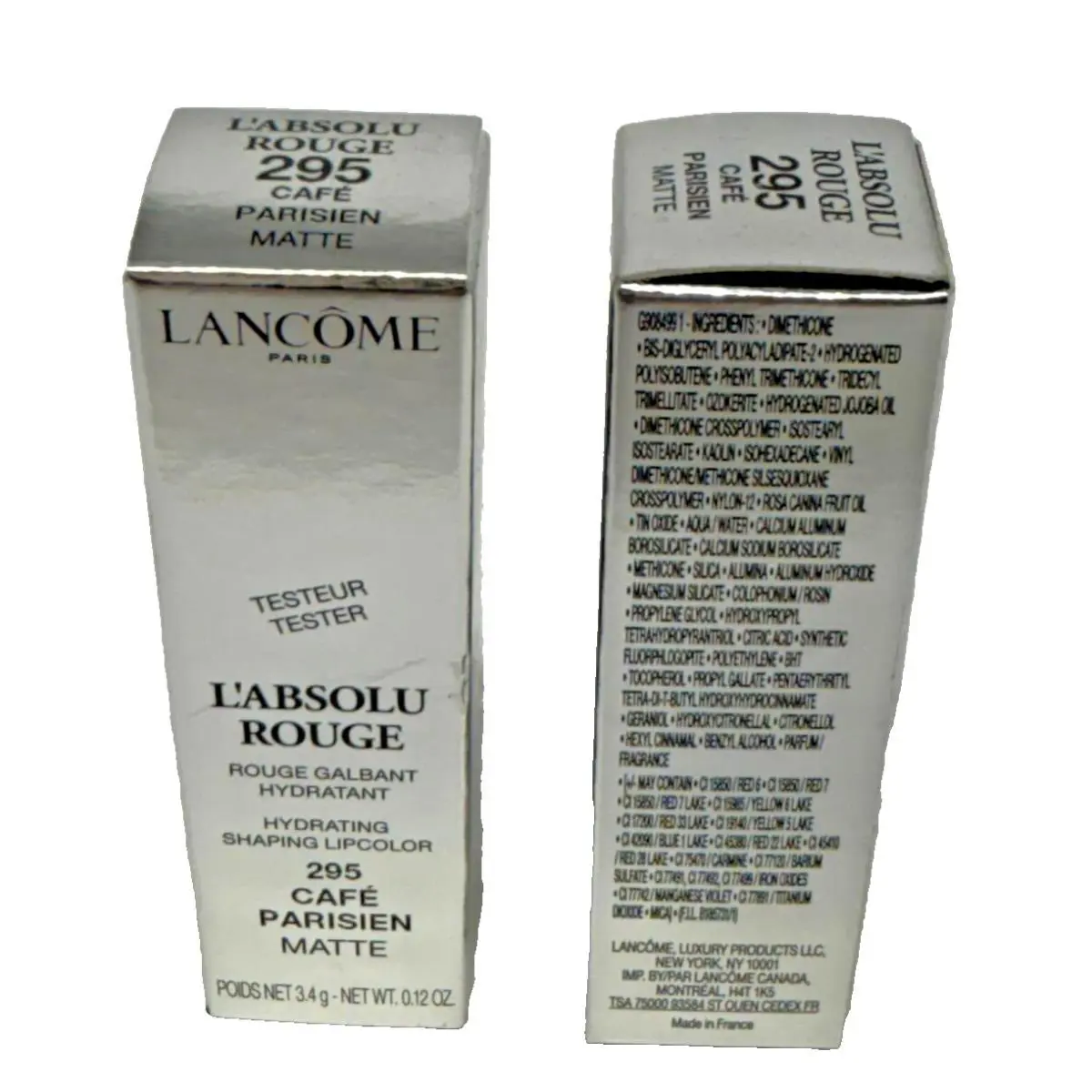 Lancôme L`absolu Rouge Lipstick – 295 Café Parisien Matte Finish 3.4g / 0.12