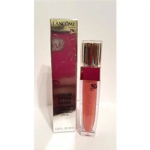 Lancome Color Fever Gloss Flushed Rose Mauve Shimmery Pink