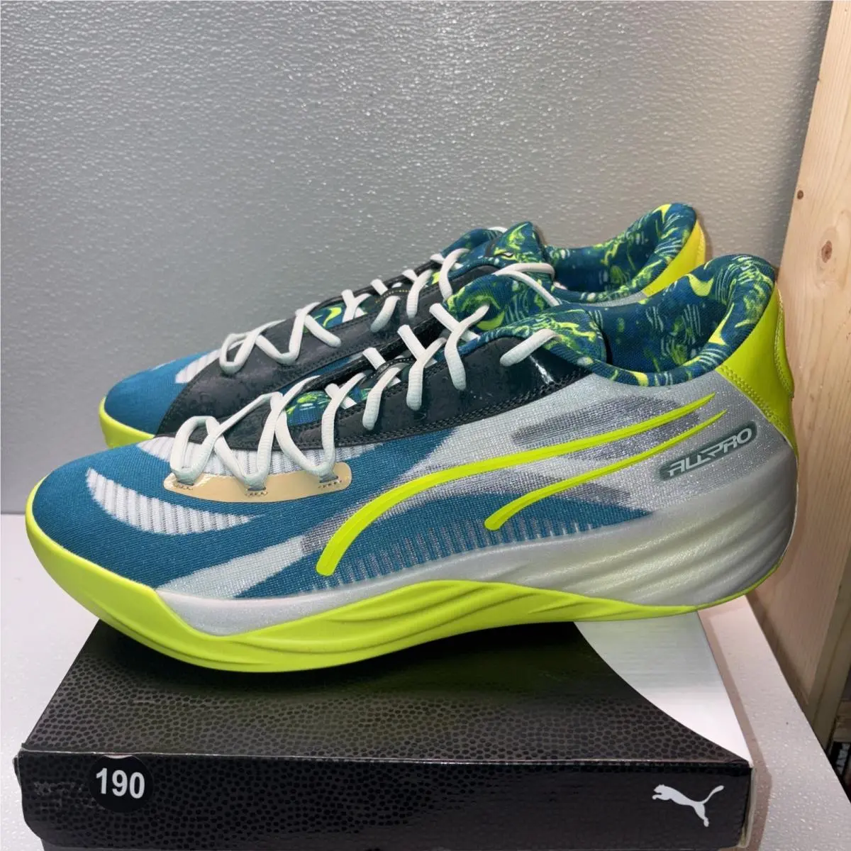 Puma shoes - PUMA All Pro Nitro Hoops Dreamz Basketball - 31135501 - Blue, Green (UPC: 197673181041) 2