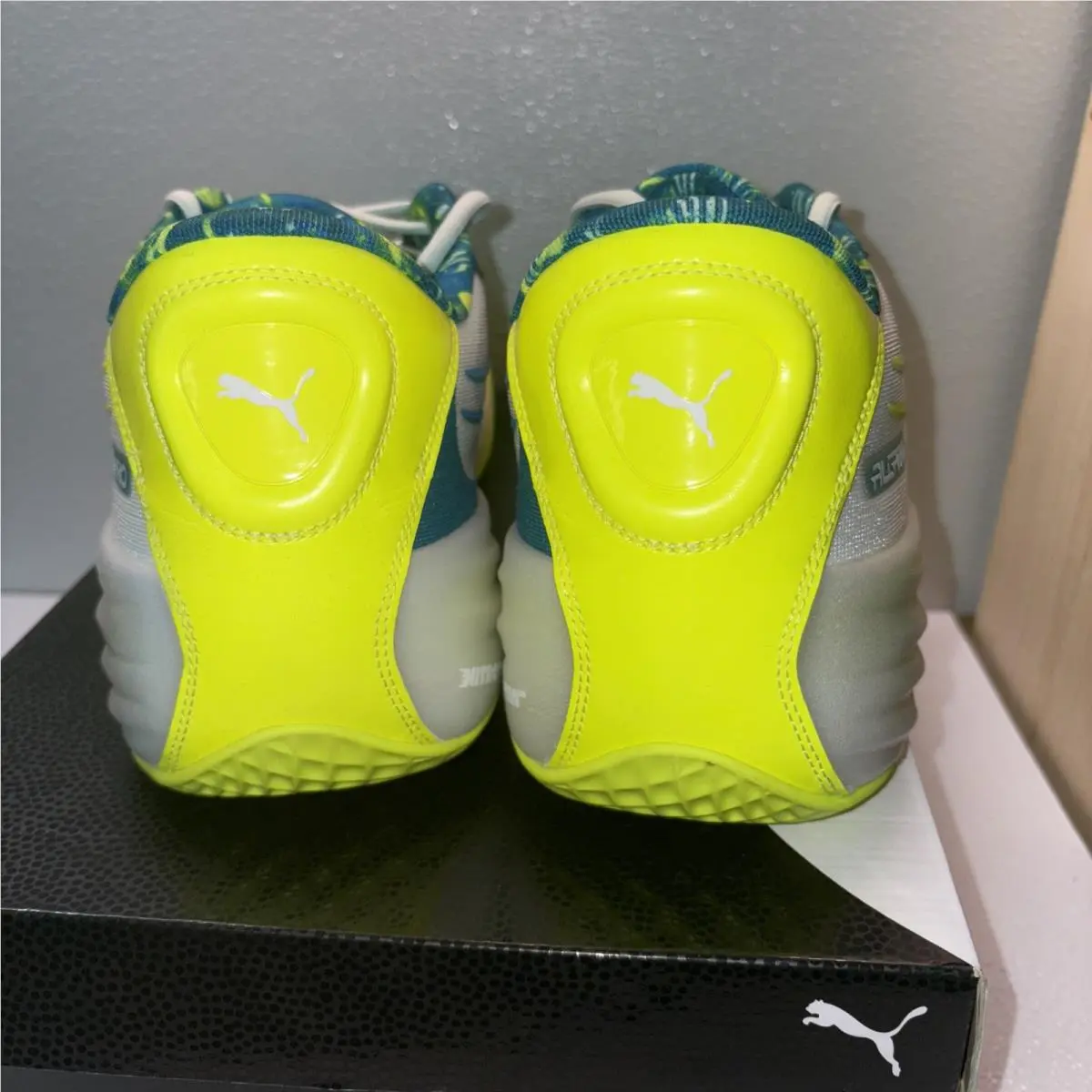 Puma shoes - PUMA All Pro Nitro Hoops Dreamz Basketball - 31135501 - Blue, Green (UPC: 197673181041) 3