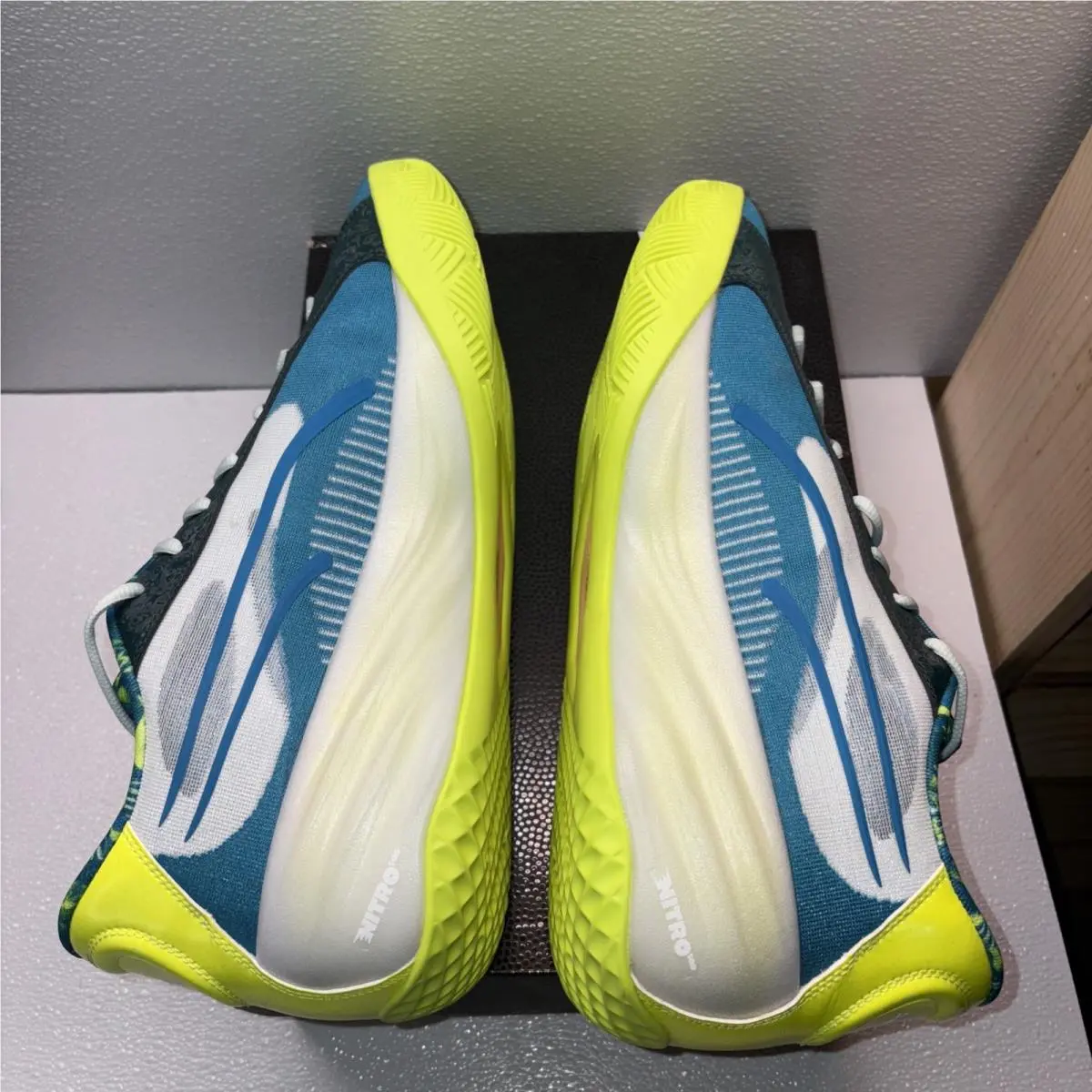 Puma shoes - PUMA All Pro Nitro Hoops Dreamz Basketball - 31135501 - Blue, Green (UPC: 197673181041) 4