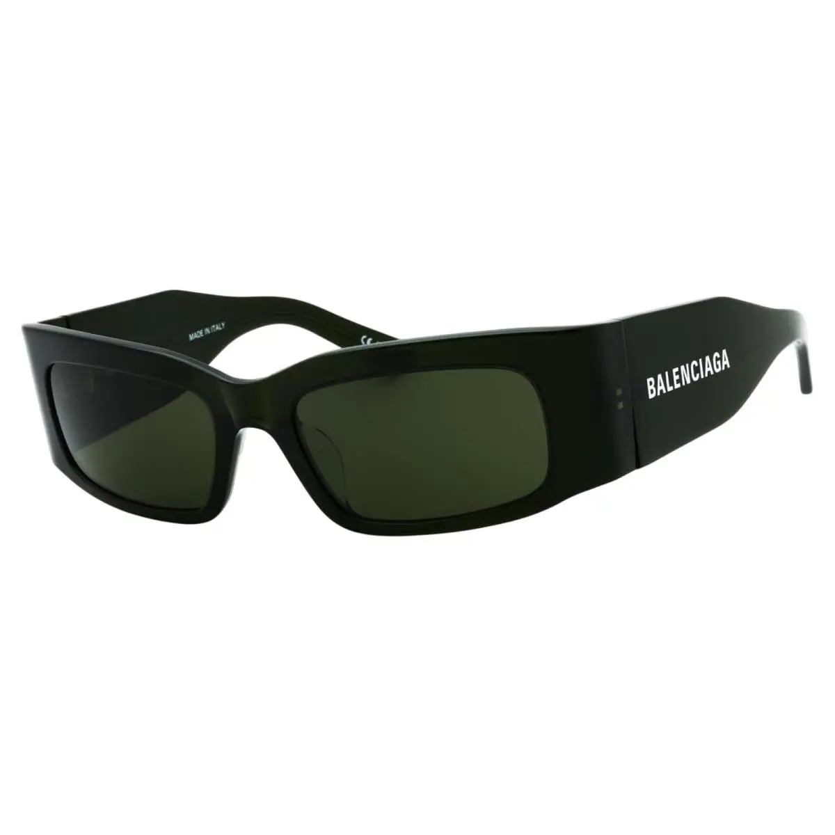 Balenciaga Paper 56MM Rectangular Sunglasses in Green