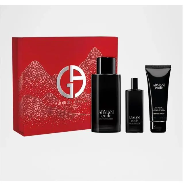 Armani Code 3pc Gift Set By Giorgio Armani with 4.2oz+0.5oz Edt + 2.5oz B/l