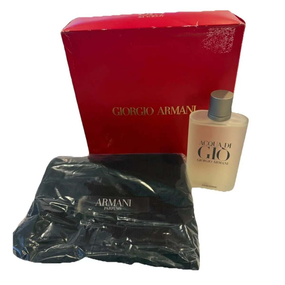 Acqua DI Gio Giorgio Armani Men Set 6.7 Edt Spray+men Luxury Scarp