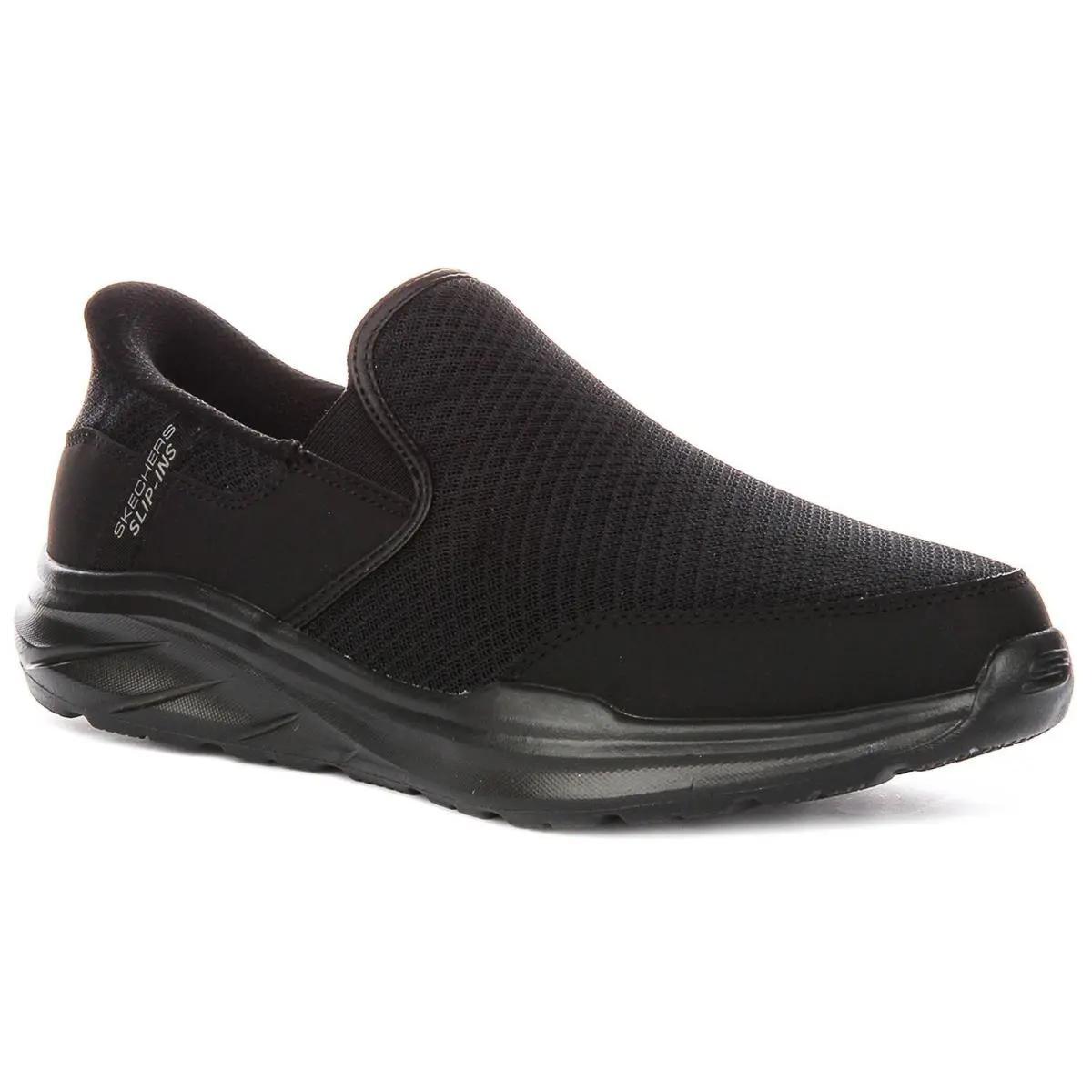 Skechers Equalizer Stoaver Vegan Slip In Mens Trainers In Black US 8 - 13 - Black