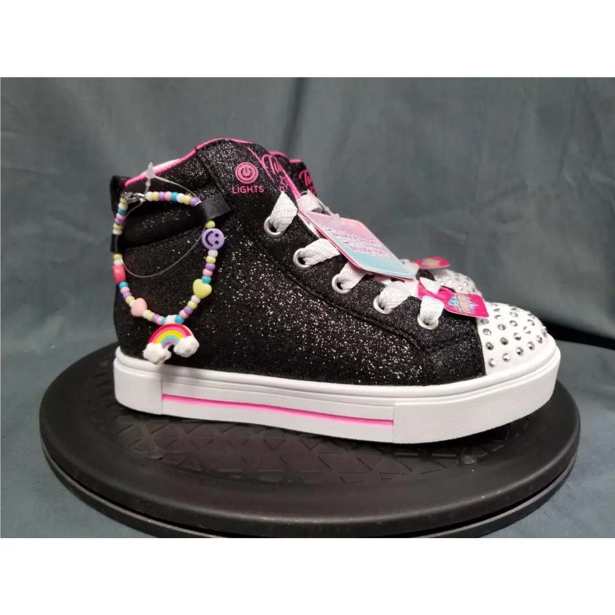 Skechers shoes - Skechers Twinkle Spark Light-Ups - Twinkle Spark - 314816L/BLK - Pink 7