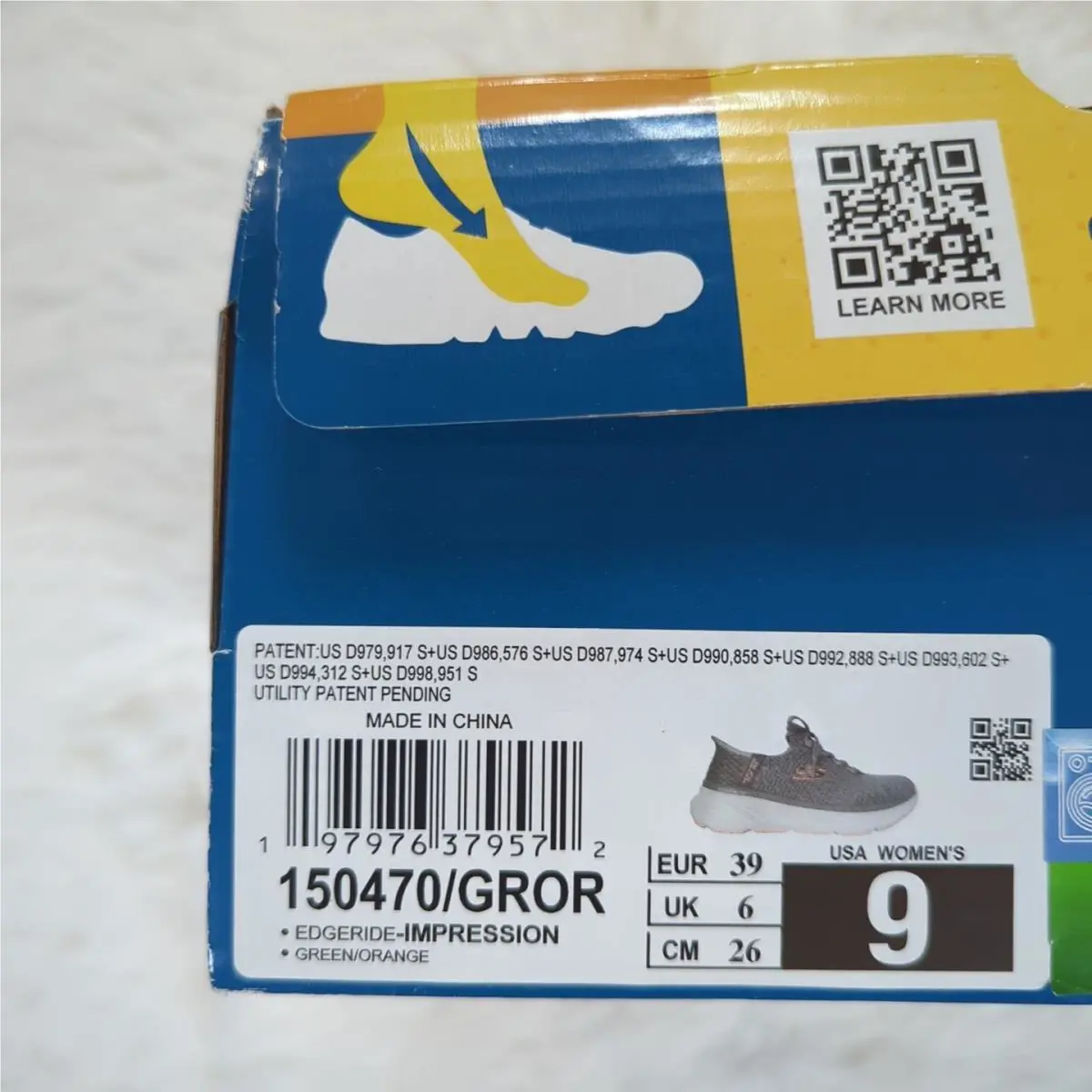 Skechers shoes - Skechers Hands Free Slip-ins Edgeride Impression - Gray (UPC: 197976379572) 5