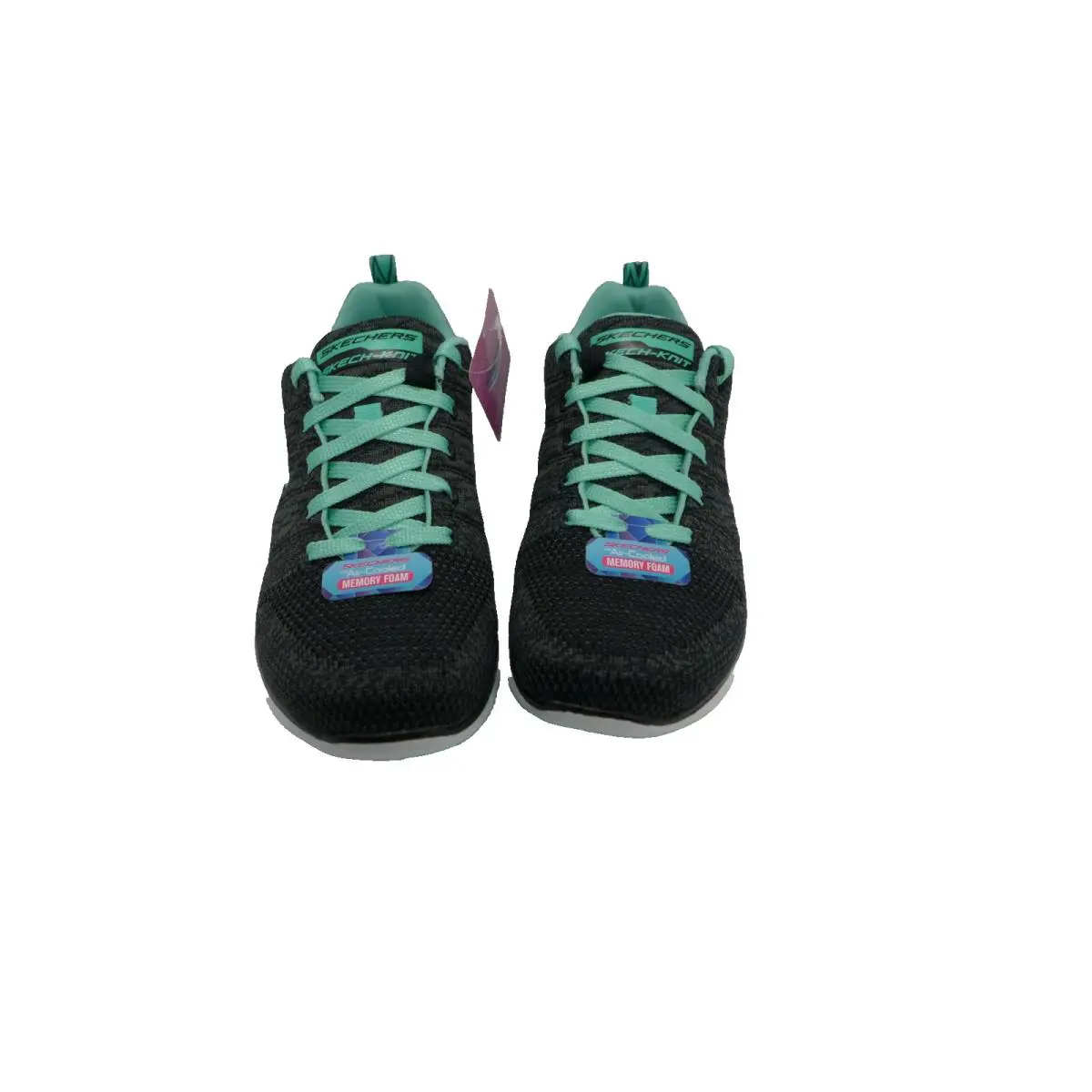Skechers shoes - SKECHERS Sketch-knit Dual-Lite - Black Aqua (UPC: 190211089151) 0