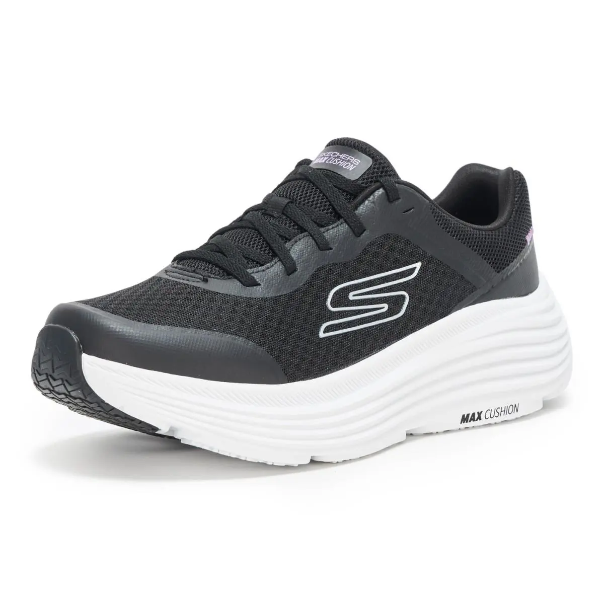 Skechers Women`s Max Cushioning Endeavour Canova Sneaker Black/white 9 - Black/White