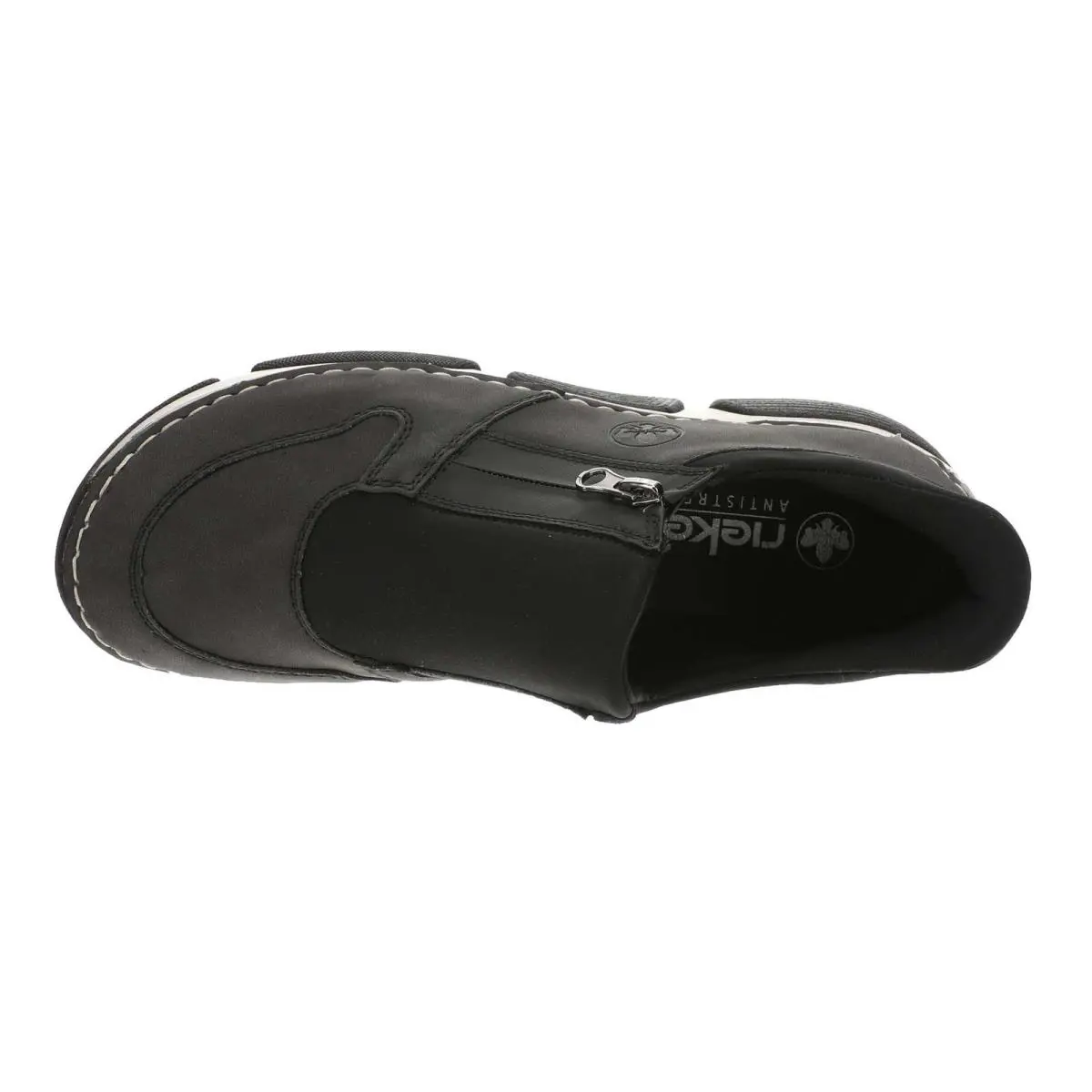 Rieker Angela 65 Women`s Slip On - Anthracite/Black