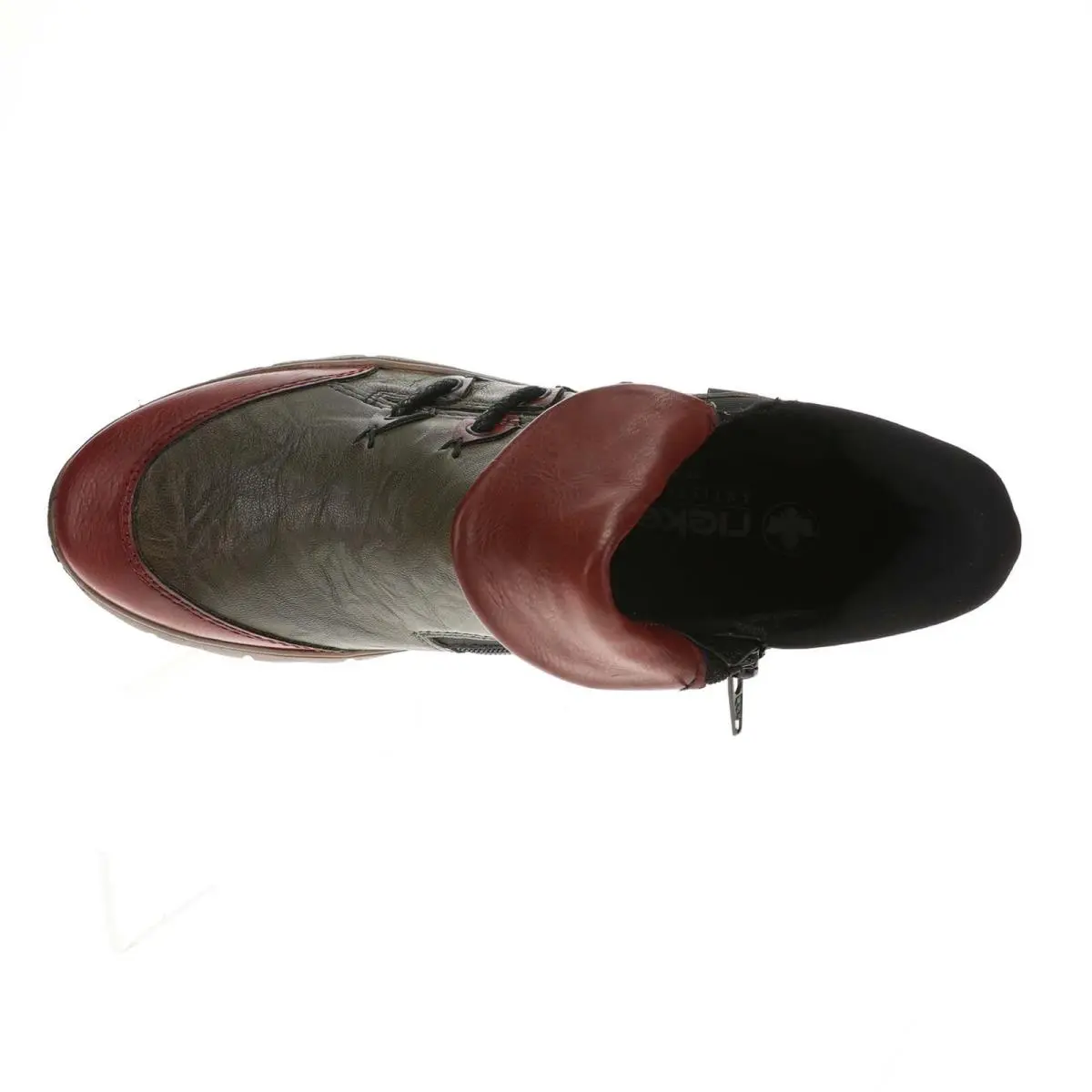 Rieker shoes - Green/Wine 4