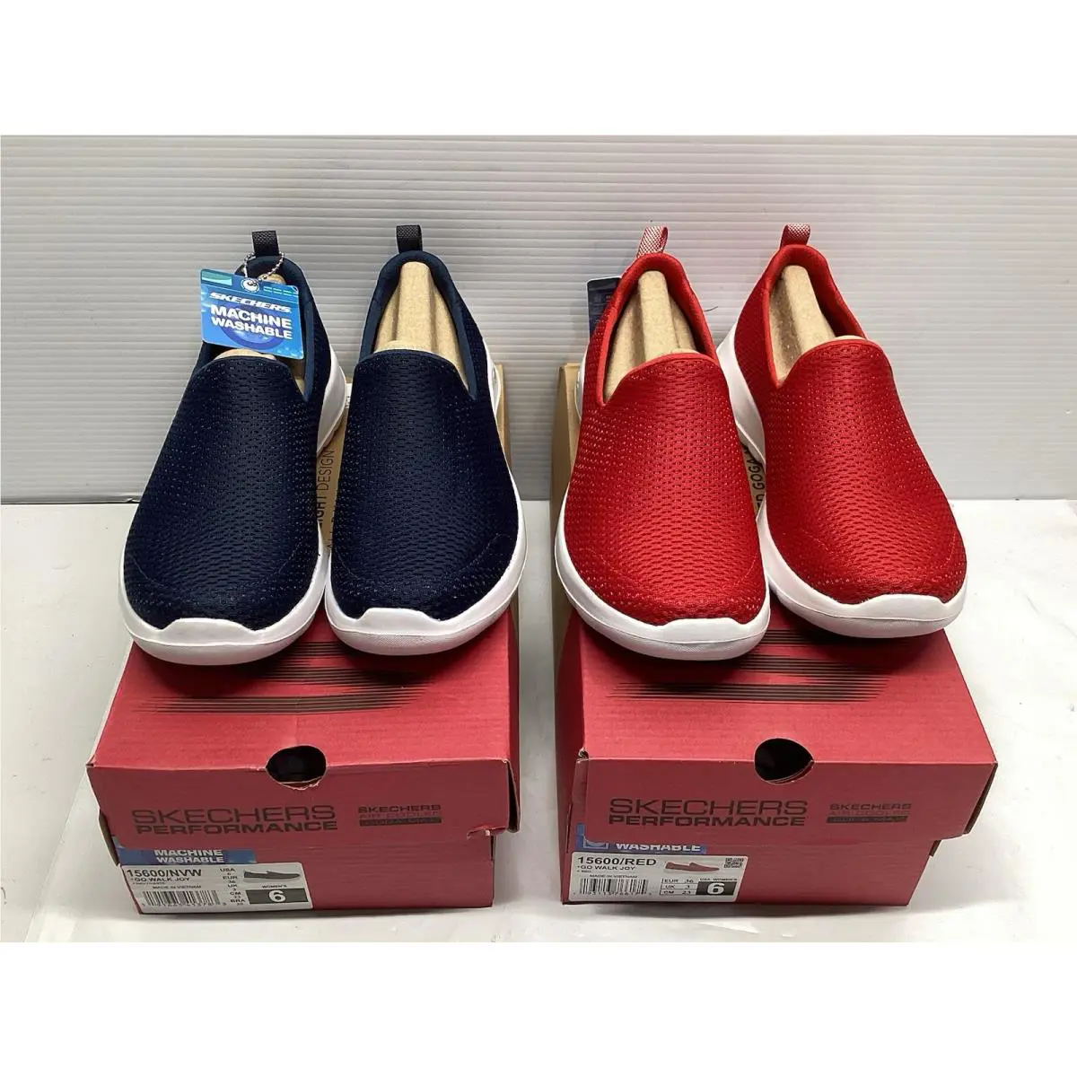 Skechers shoes - SKECHERS GO WALK Joy - WALK Joy - Navy/Red 2