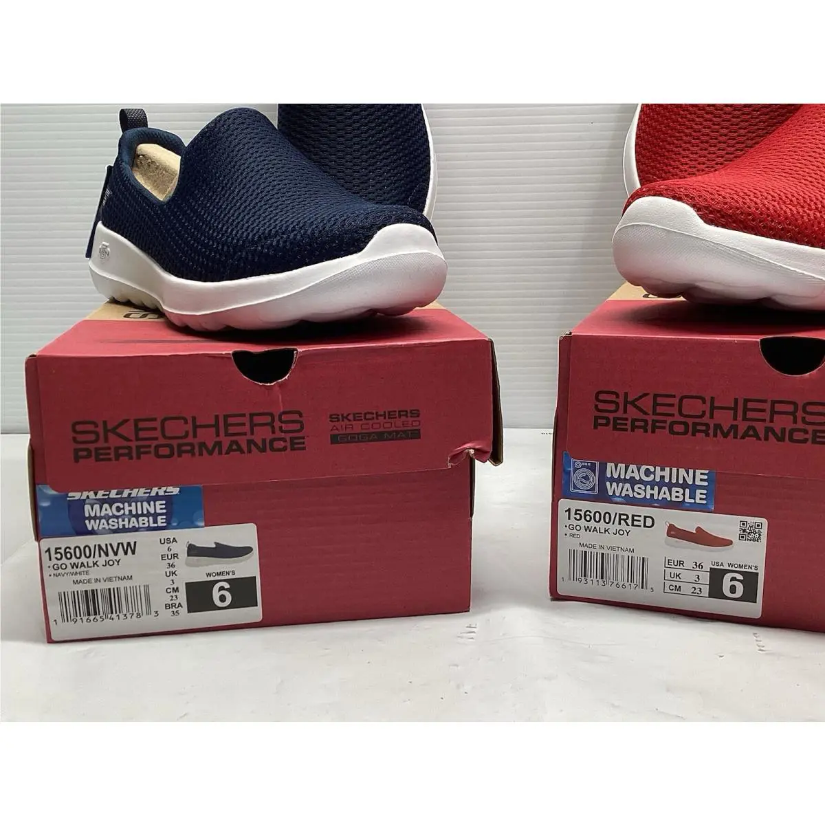 Skechers shoes - SKECHERS GO WALK Joy - WALK Joy - Navy/Red 0