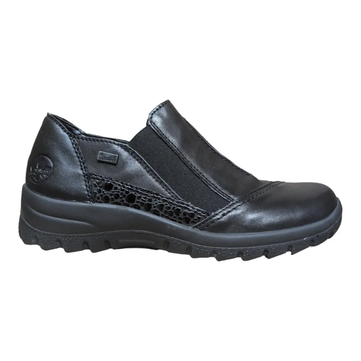 Rieker Women`s Water Resistant Round Toe Slip On - US Size 7 - Black - L7178-00