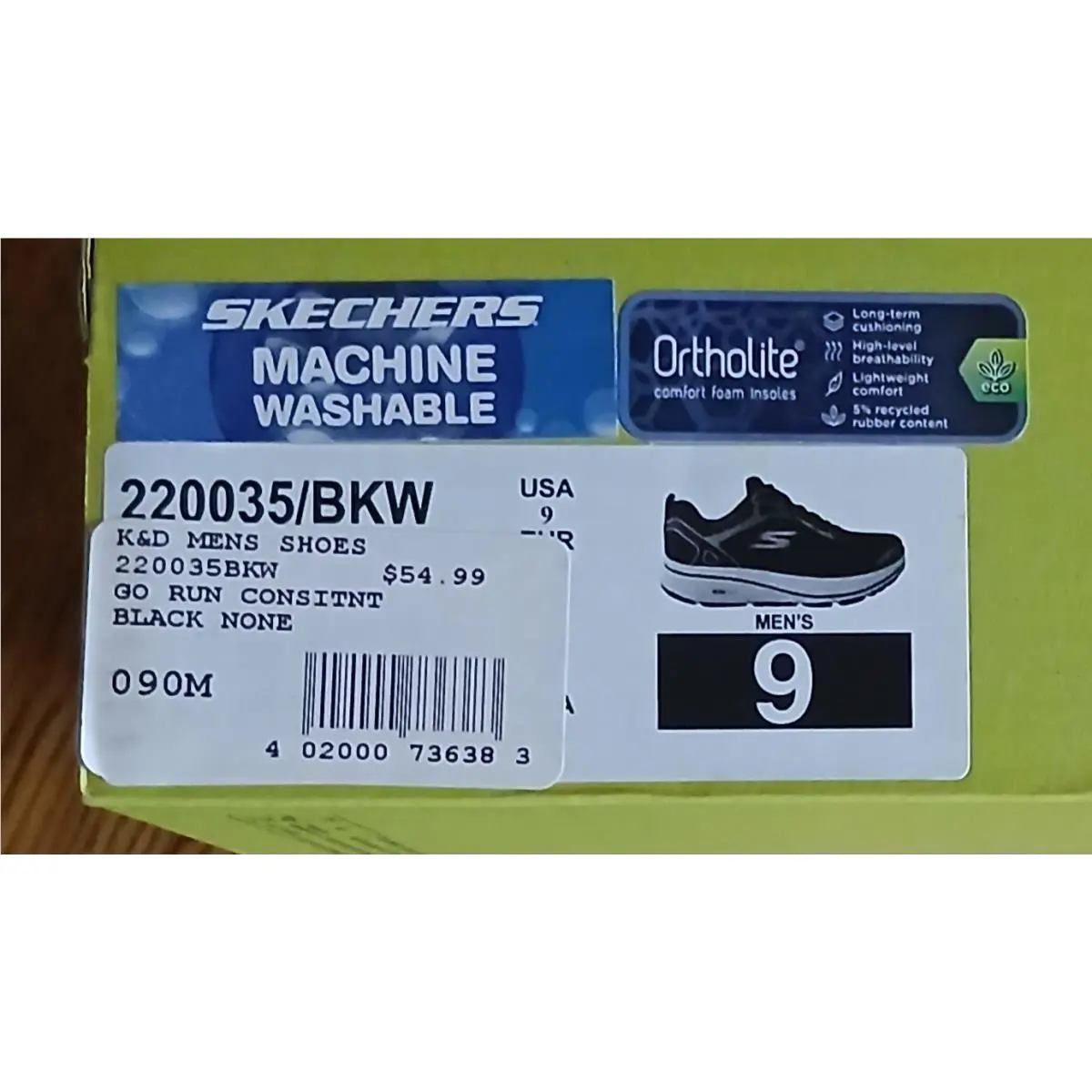 Skechers shoes - Skechers Go Run Consistant - Run Consistant - 220035/BKW - Black 0