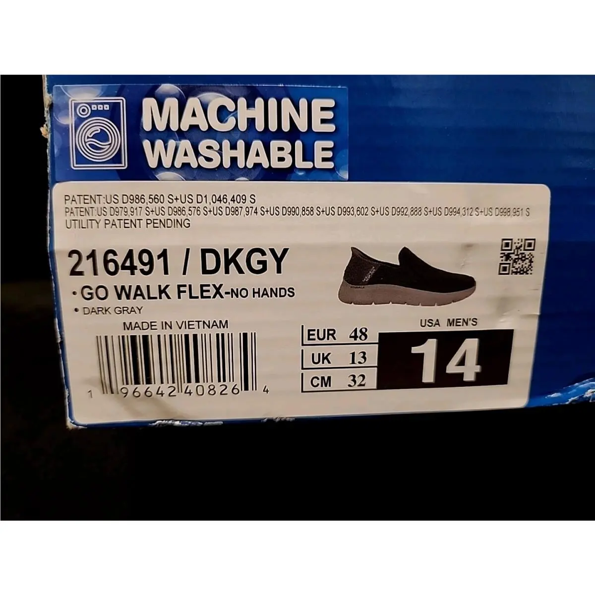 Skechers shoes - GO WALK Flex - No Hands - 216491 - Dark Gray (UPC: 196642408264) 7