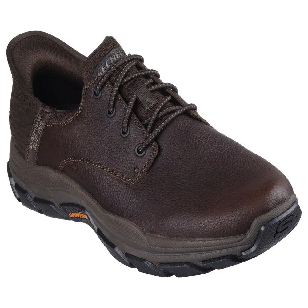 Skechers Men`s Respected - Garrett Red Brown - 11.5 - Red/Brown