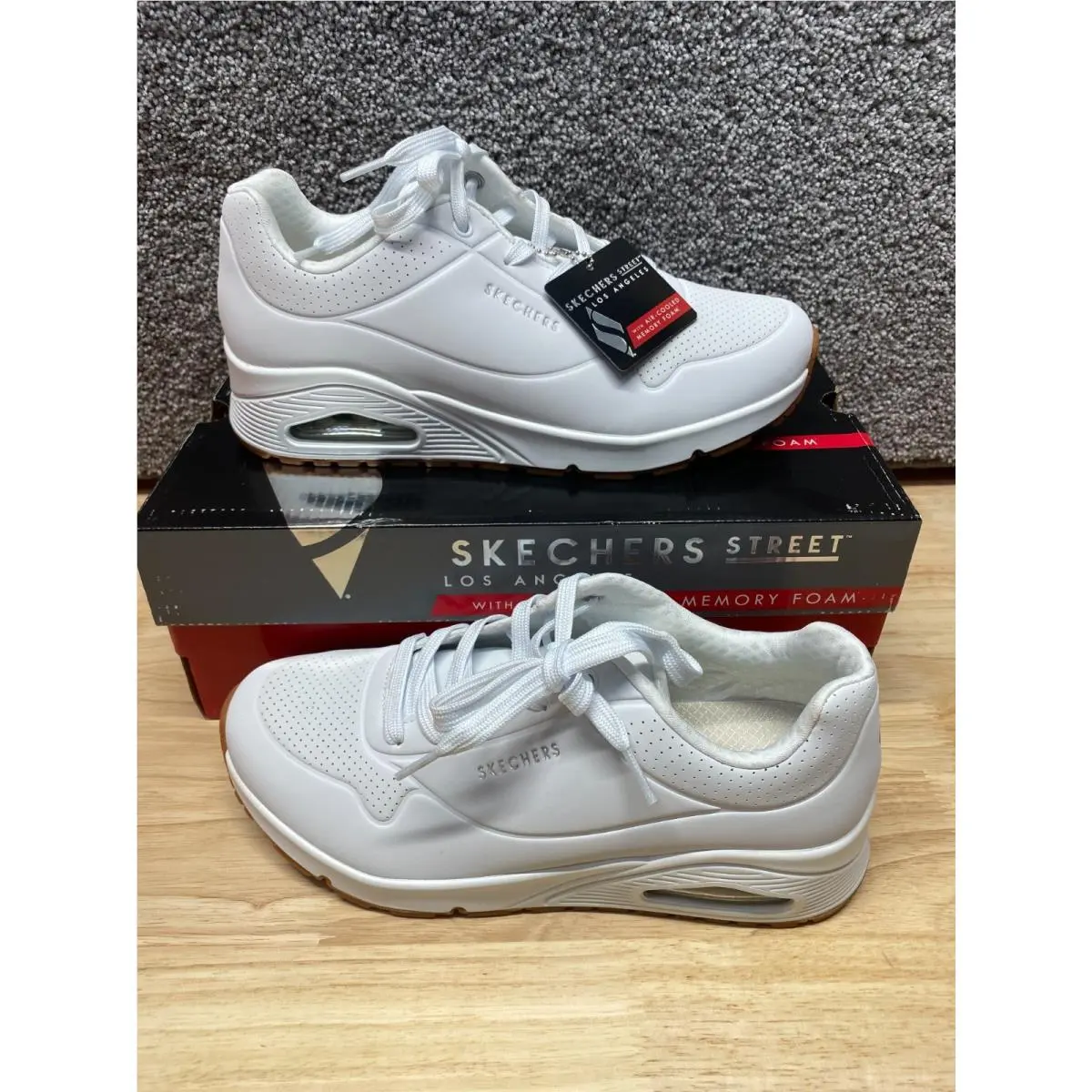 Skechers shoes - Skechers Uno - Uno - 73690/WHT - White, Manufacturer: White (UPC: 191665119265) 0