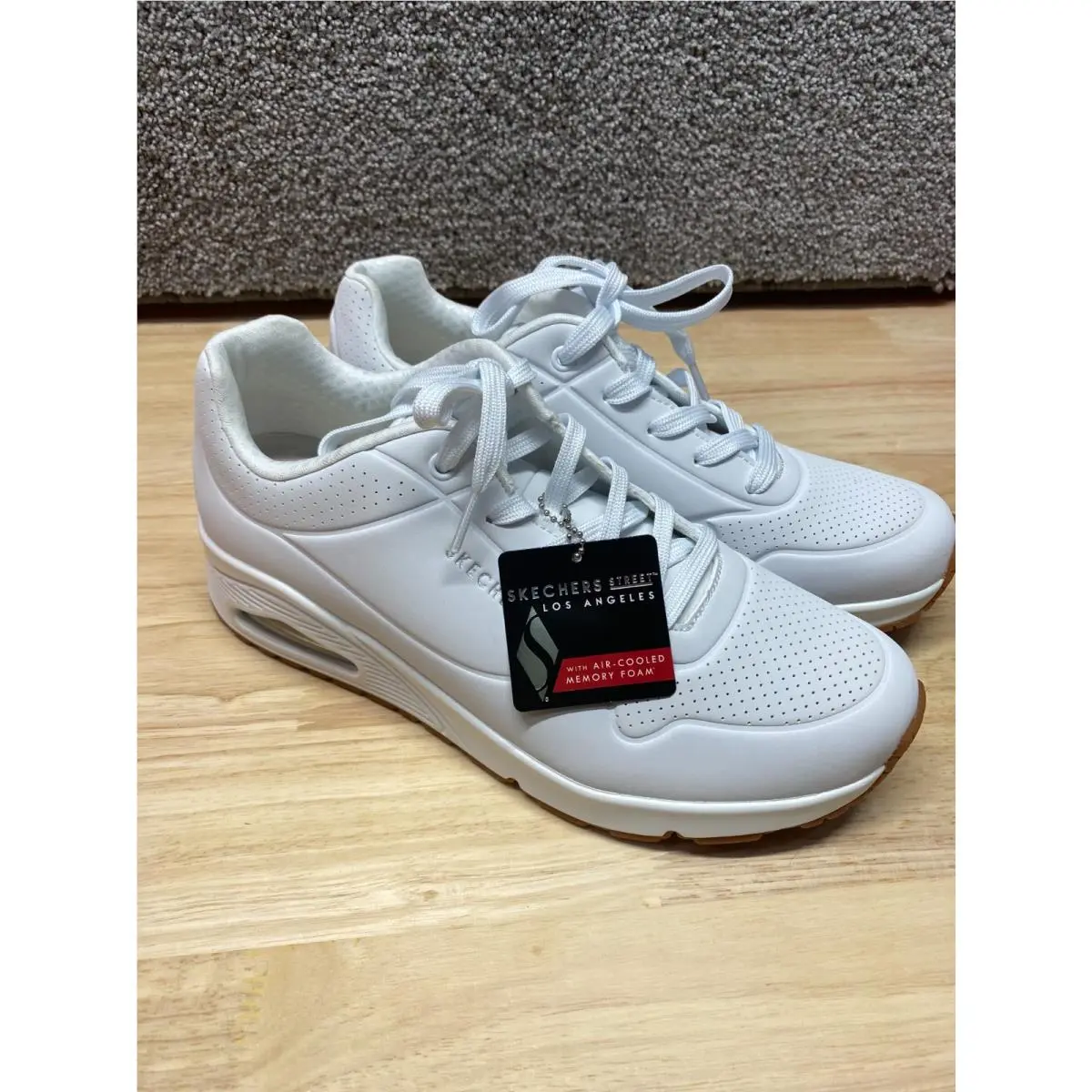 Skechers shoes - Skechers Uno - Uno - 73690/WHT - White, Manufacturer: White (UPC: 191665119265) 2