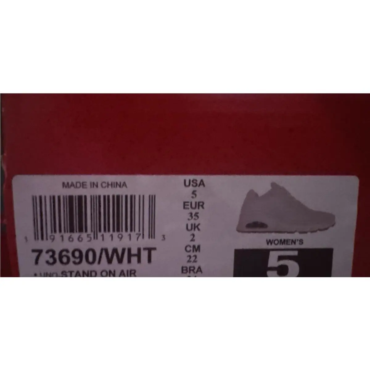 Skechers shoes - Skechers Unostand ON Air - Unostand Air - 73690WHT - White 5