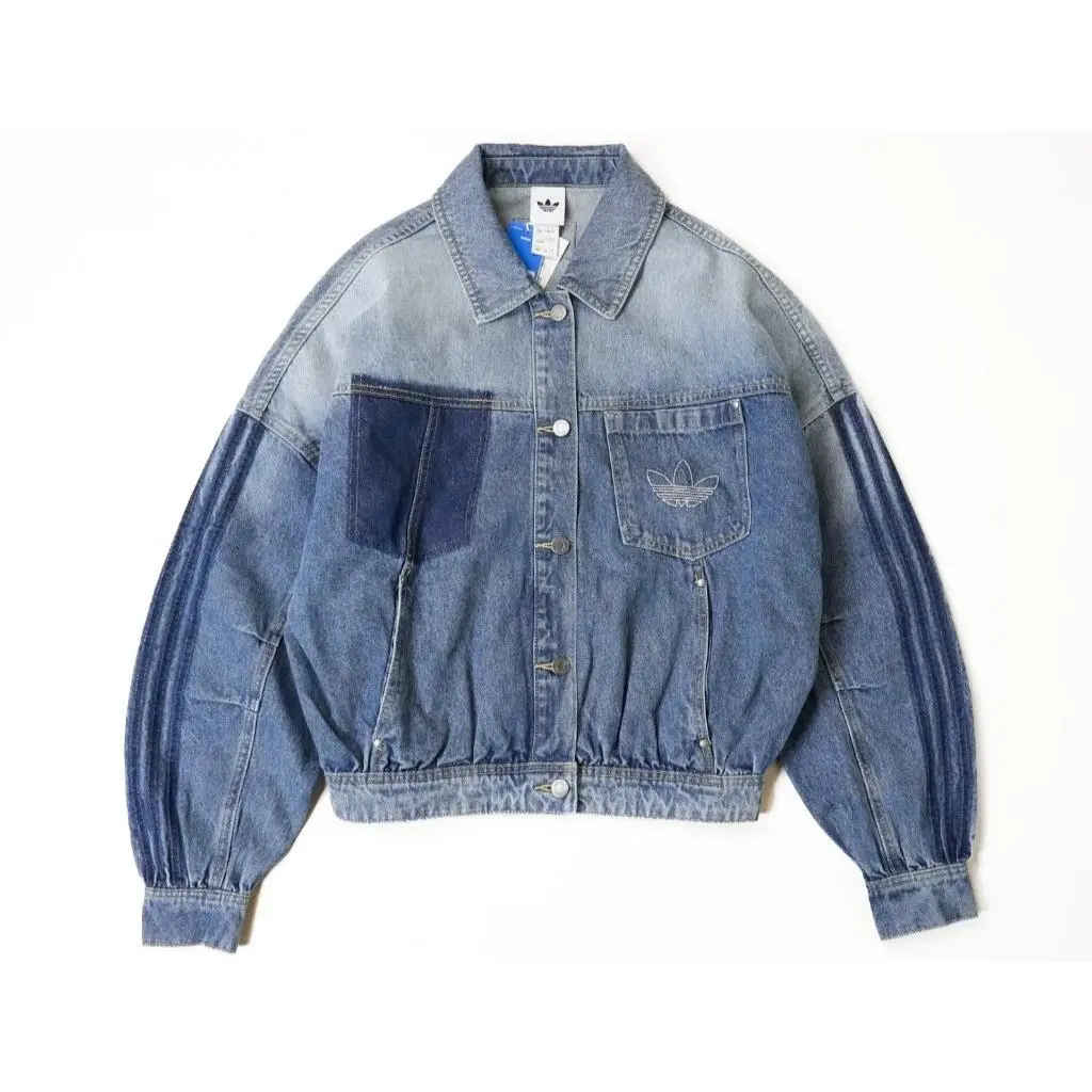 Adidas clothing - adidas Denim Oversized Jacket - Denim Oversized Jacket - KR5042 - Blue 1