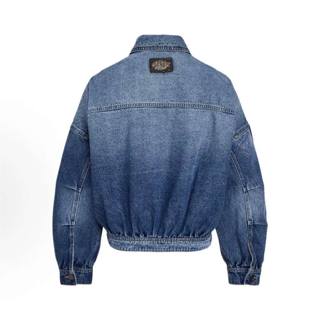 Adidas clothing - adidas Denim Oversized Jacket - Denim Oversized Jacket - KR5042 - Blue 3