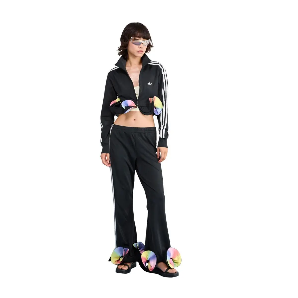 Women`s Adidas Originals X Jeremy Scott Ruffle Jacket Pants Track Suit