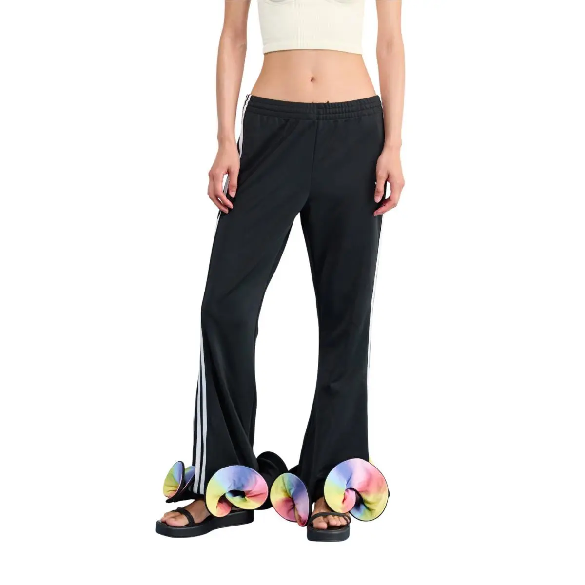 Adidas clothing - Adidas X Jeremy Scott Ruffle Track Pants - JW0827 - Black 0