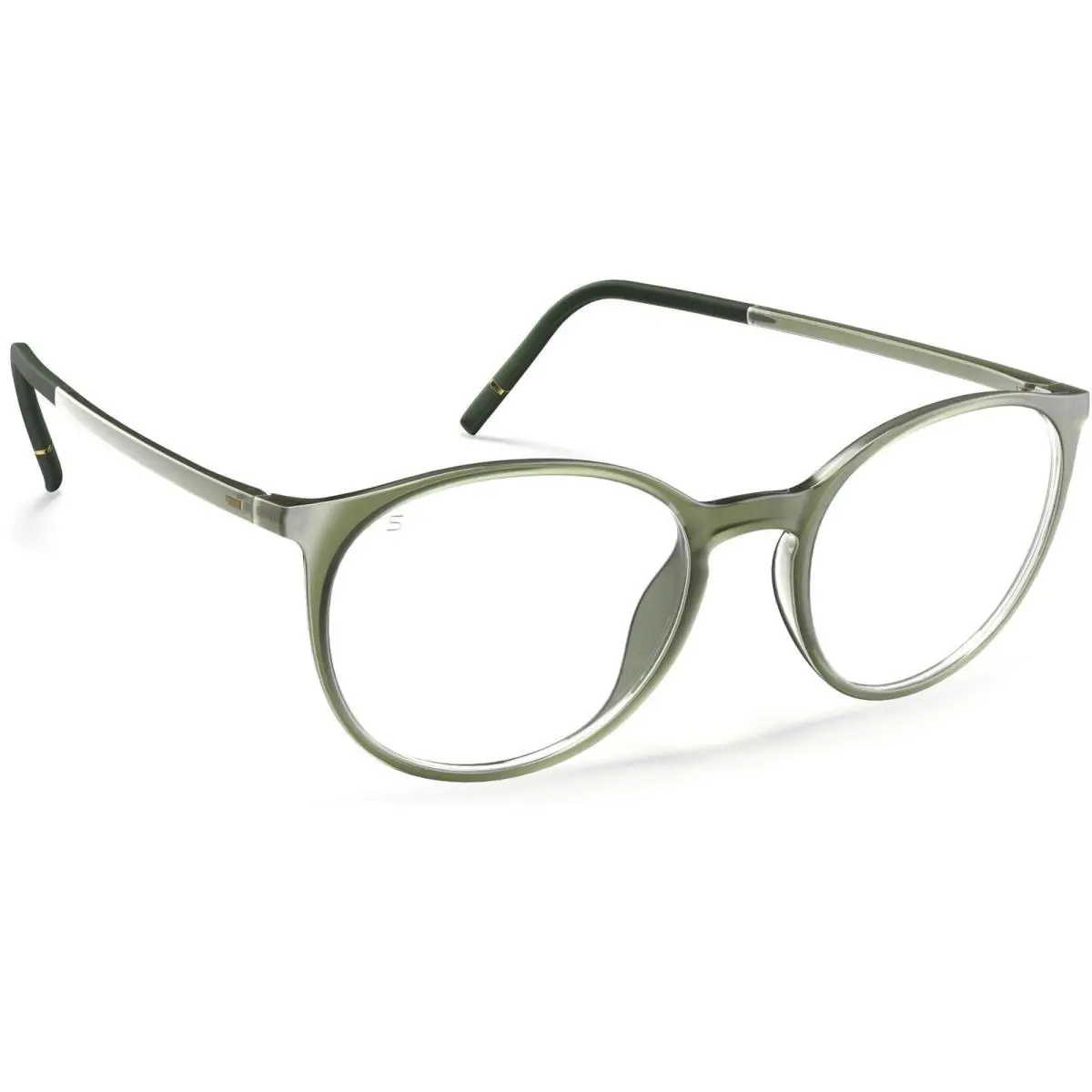 Spx Illusion 2960 Eyeglasses 5530 Jade Green by Silhouette
