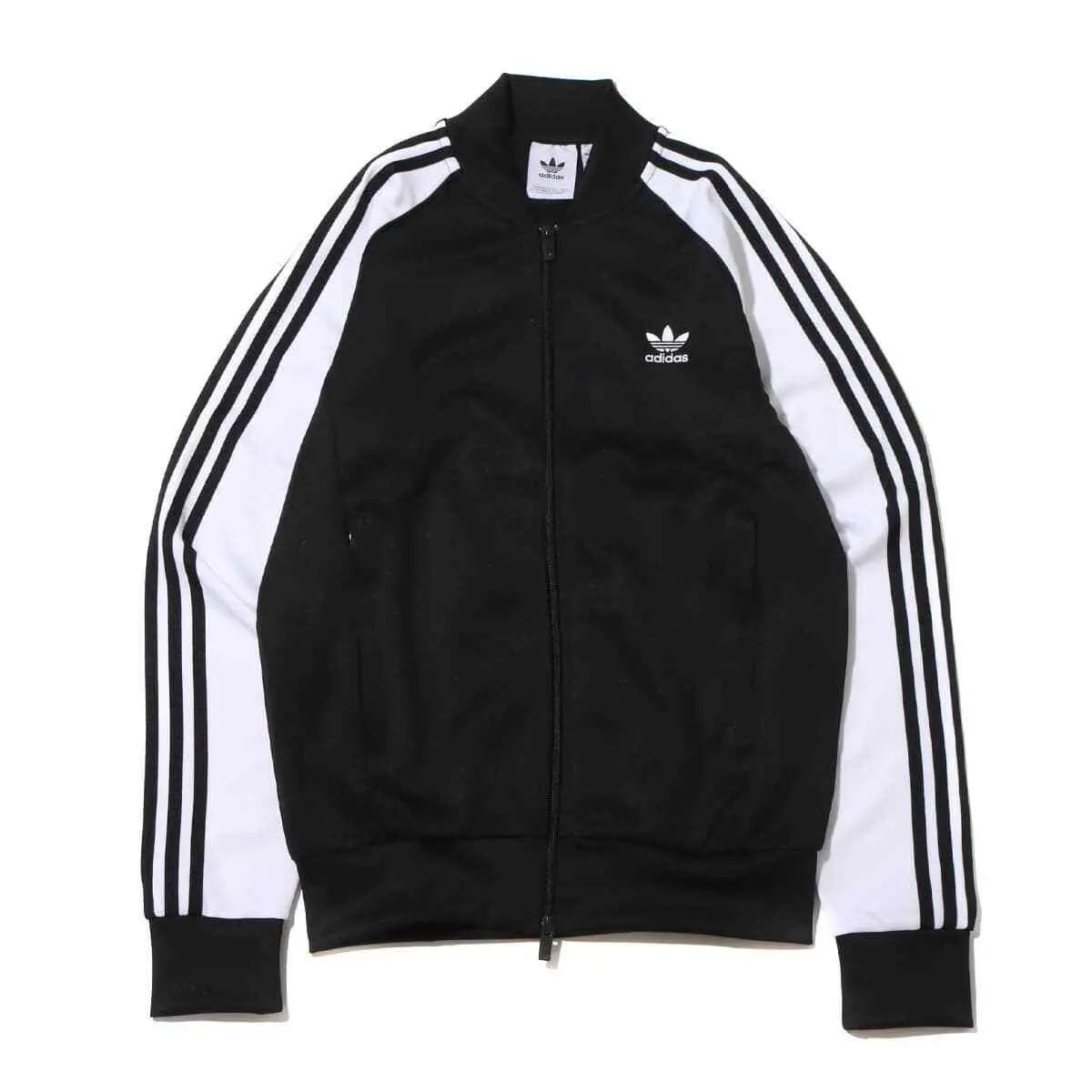 Adidas Originals Classic Sst Top White Logo Black Retro Track Jacket Men Size