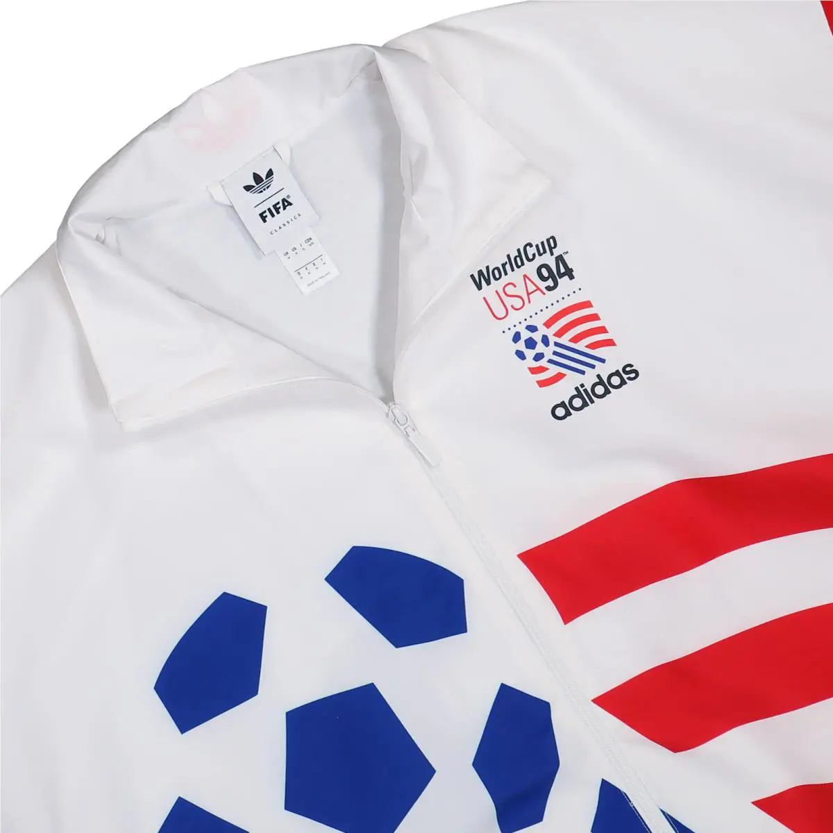 Adidas clothing - adidas Originals Graphic Woven Track Top - KC5442 - White 6