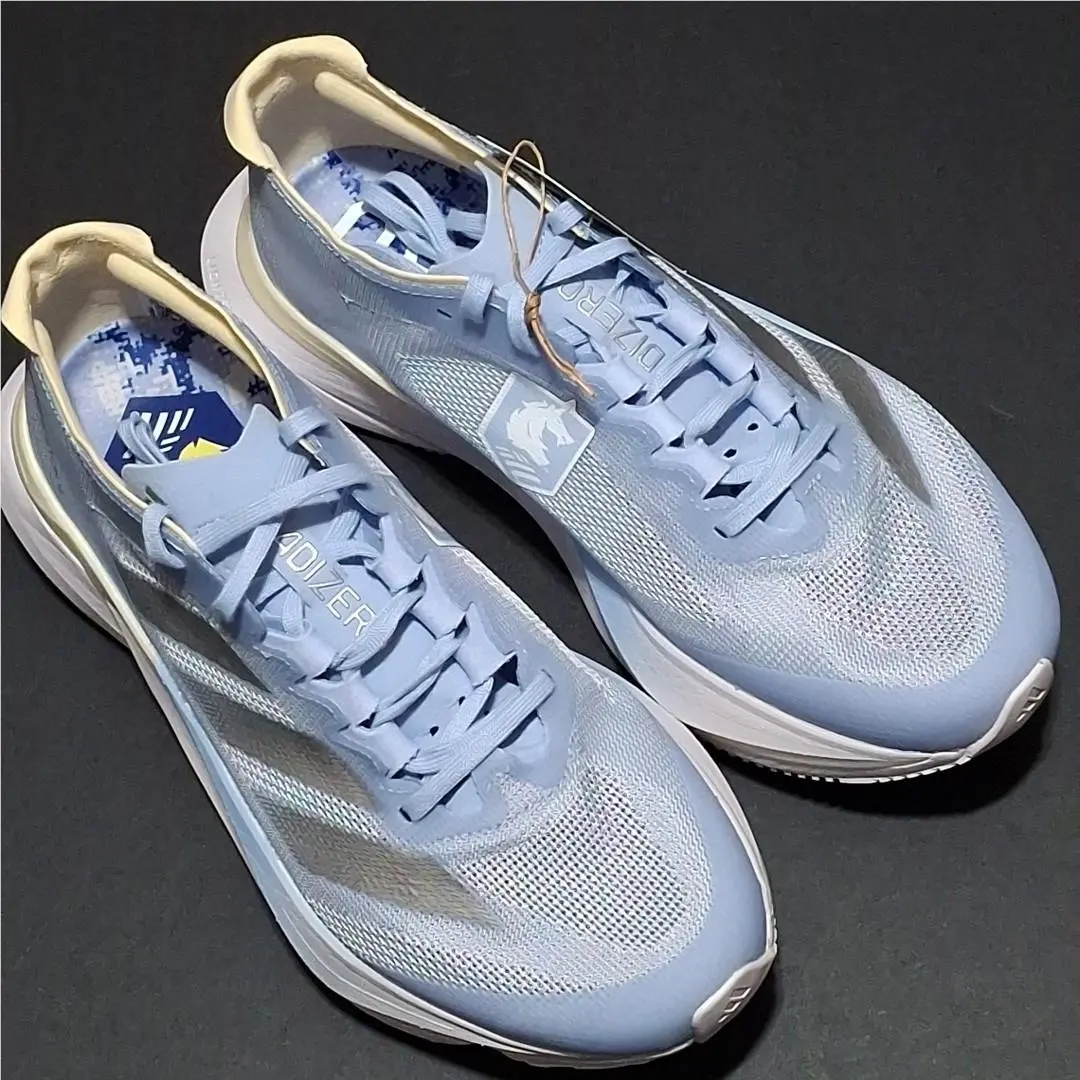 Adidas JP7914 W-size 7.5 Adizero Boston 12 Running Shoes Grey/silver/vanilla