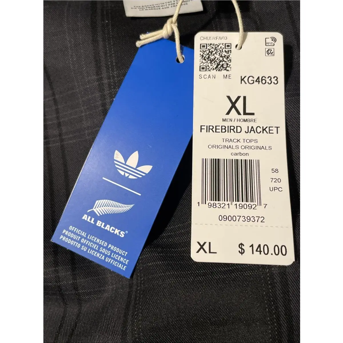 Adidas clothing - adidas Firebird - Firebird - KG4633 - Black (UPC: 0198321190927) 8