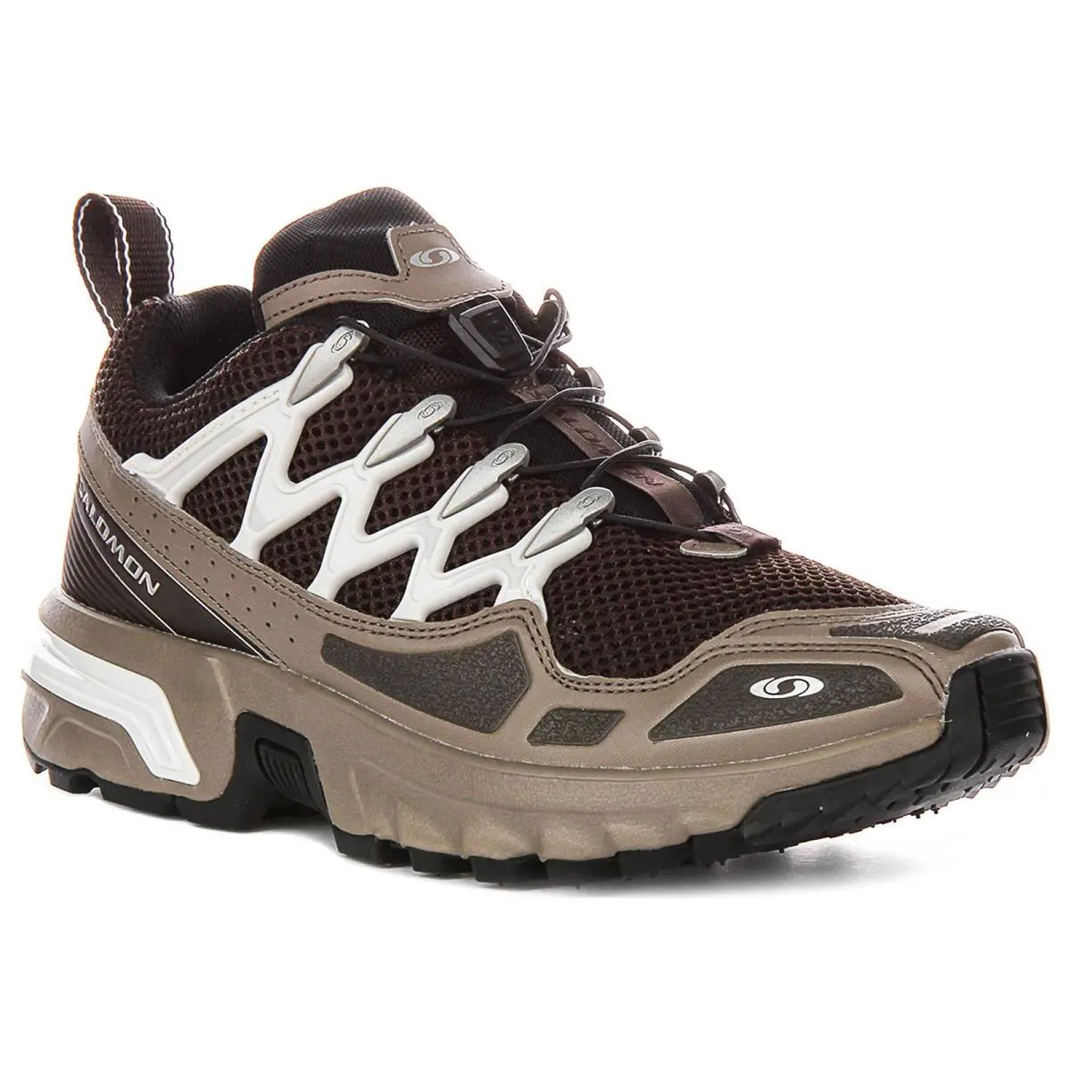 Salomon Acs Og Agile Chassis System Mesh Laced Mens Sneaker In Brown US 7 - 13