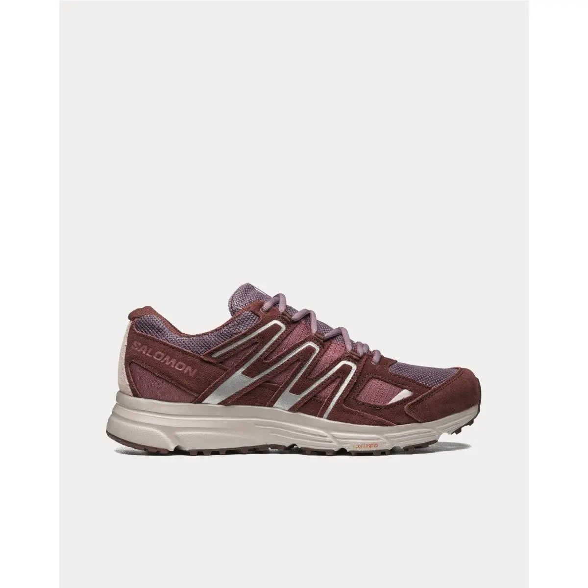 Salomon X-mission 4 Suede Sneakers Men`s Size 12 Moonscape Wild Ginger Shoes