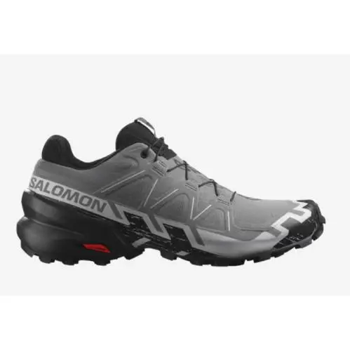 Salomon Speedcross 6 Running Shoe Quiet Shade/black /pearl Blue Men`s Size 8