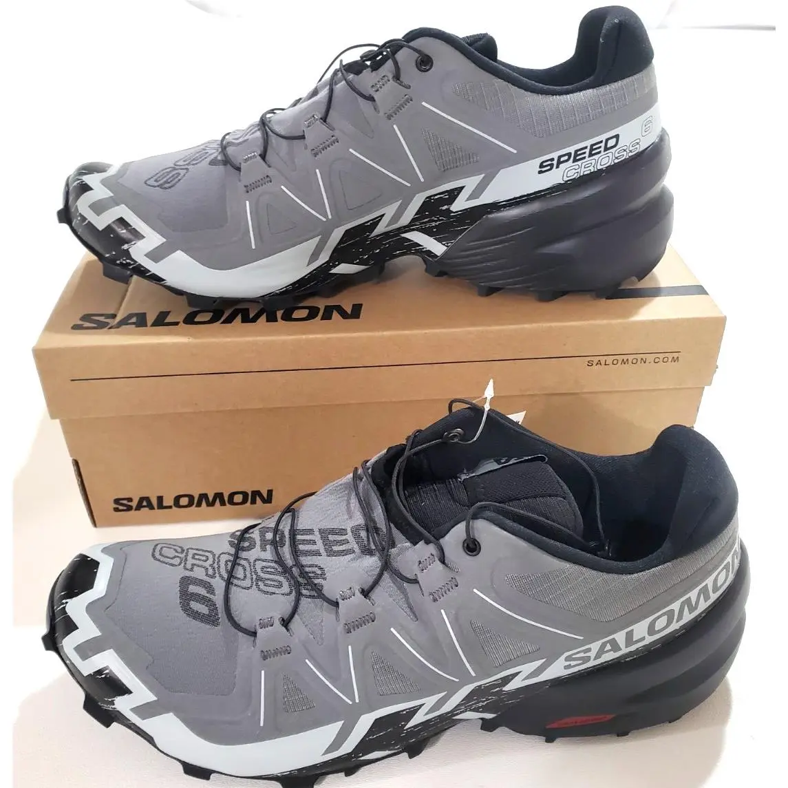 Salomon Speedcross 6 Quiet Shade/black/blue Running Shoe Men`s US Size 8.5