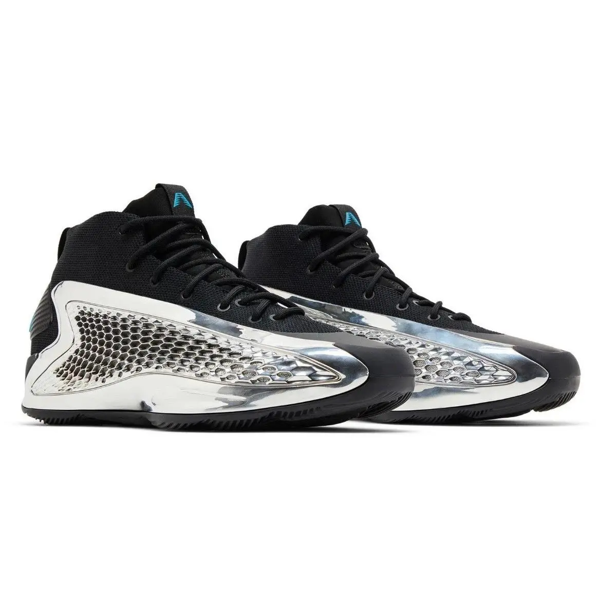Adidas Anthony Edwards 1 Mens Sz 9 Mid Chrome Basketball Shoes Sneakers JI0424 - Silver, Manufacturer: Core Black / Silver Metallic / Core Black
