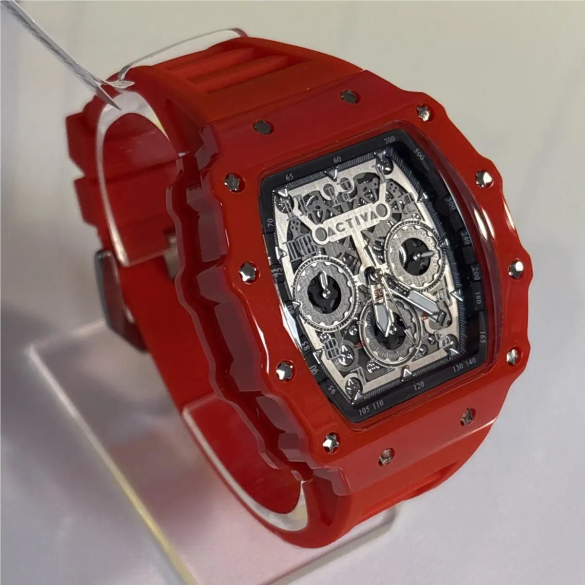 Activa Fury X Invicta Mens Quartz MG53 Skeleton Dial Red 44mm ACW2305-019