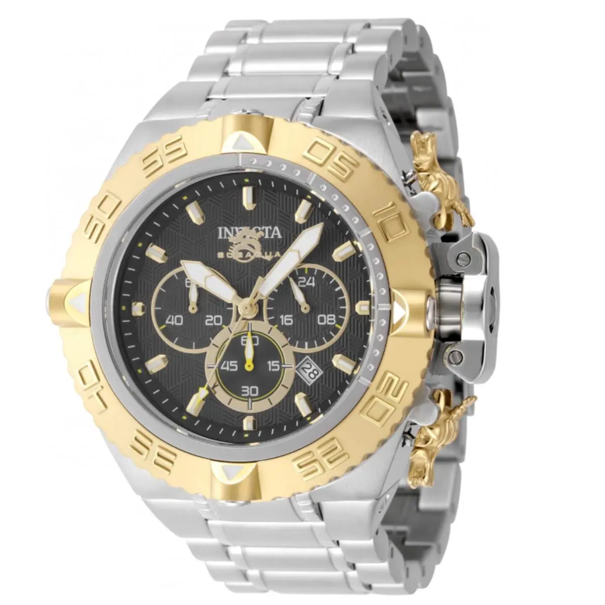 Invicta Subaqua Noma IV Men`s 50mm Black Gold Dragon Chronograph Watch 48195