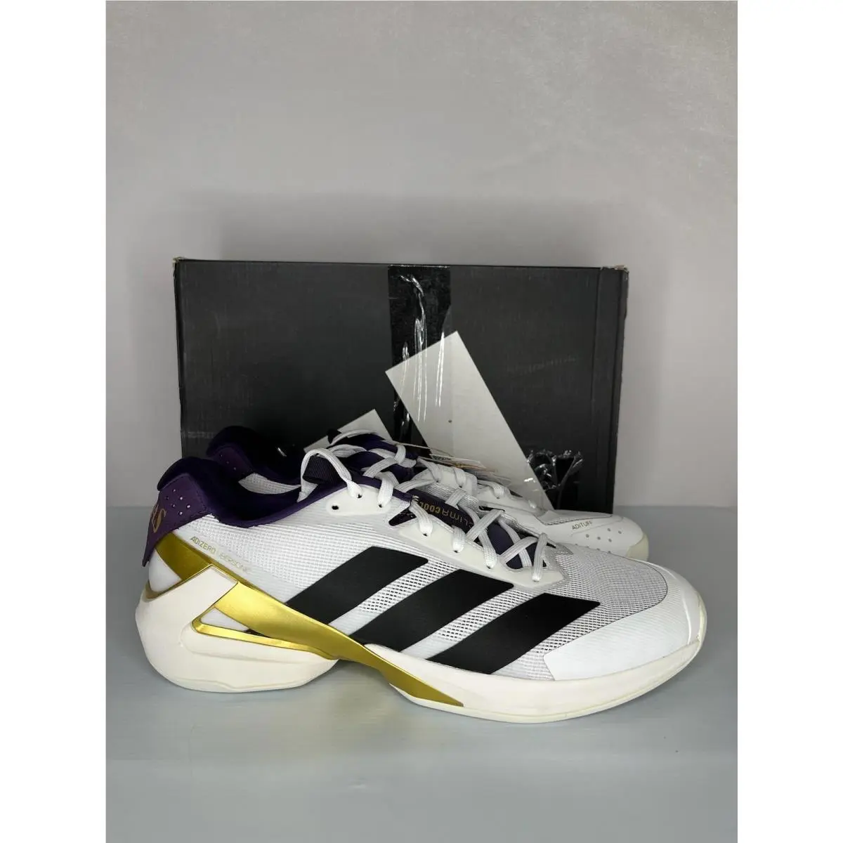 Adidas Adizero Ubersonic 5 Men’s 12 White Tennis Shoes JQ3778