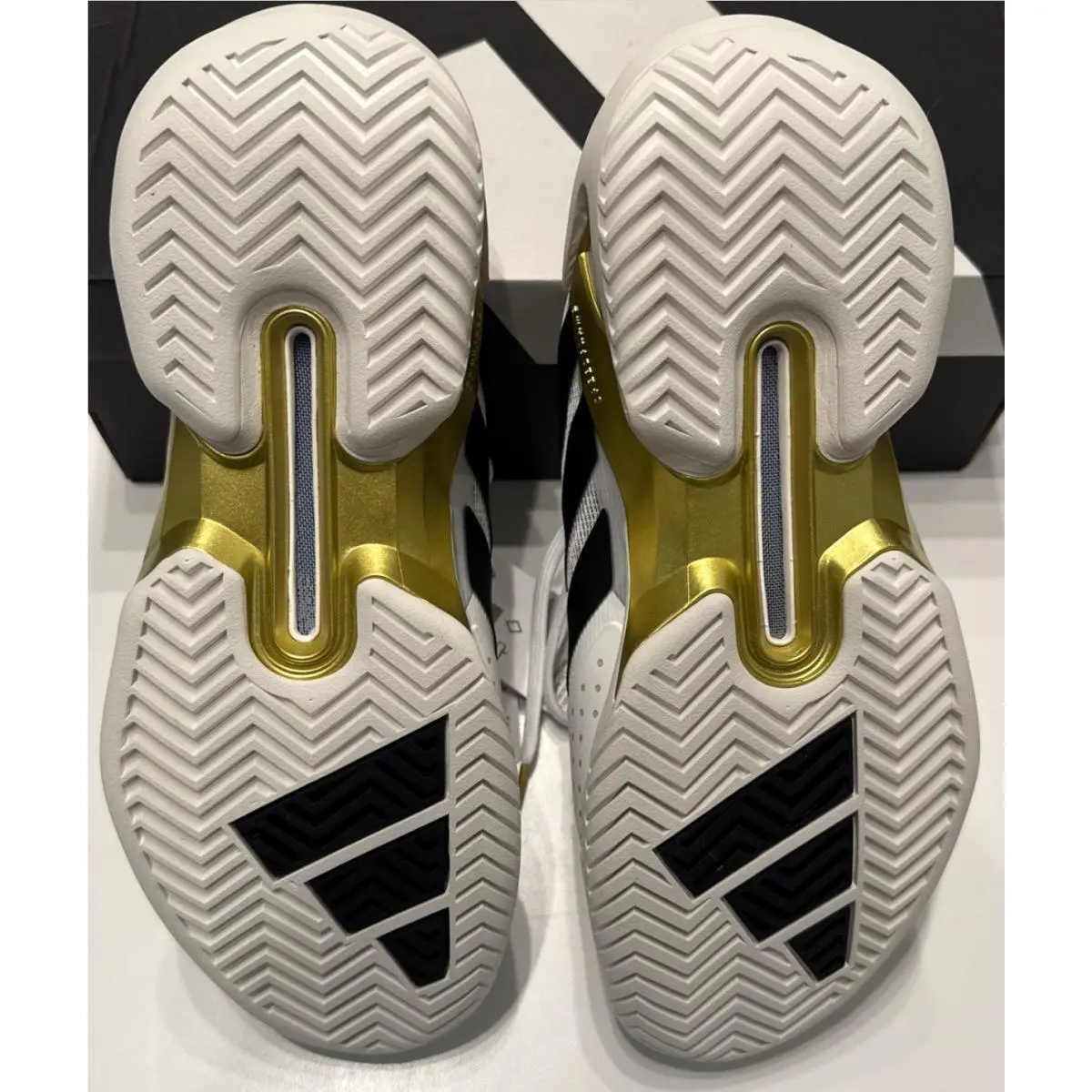 Adidas shoes - Adidas adizero Ubersonic 5 M NM - JQ3778 - White, Black, Purple, & Gold 13