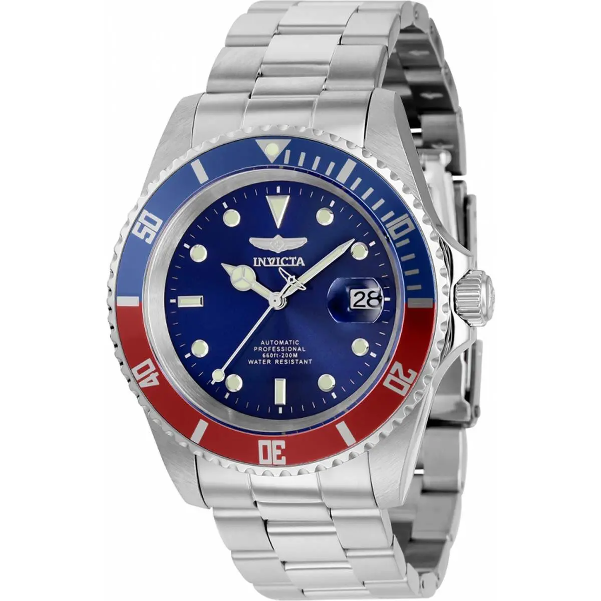 Invicta Pro Diver Automatic Blue Dial Pepsi Bezel Men`s Watch 5053OBXL