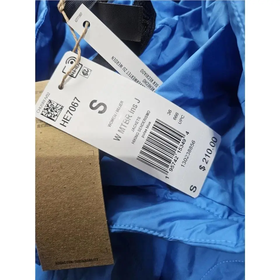 Adidas clothing - Adidas TERREX Made To Be Remade Insulated Hiking Jacket - HE7067 - Blue 0
