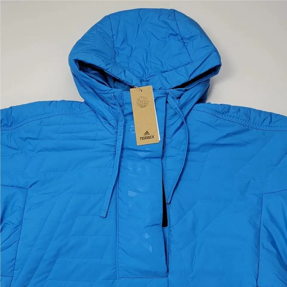 Adidas clothing - Adidas TERREX Made To Be Remade Insulated Hiking Jacket - HE7067 - Blue 1