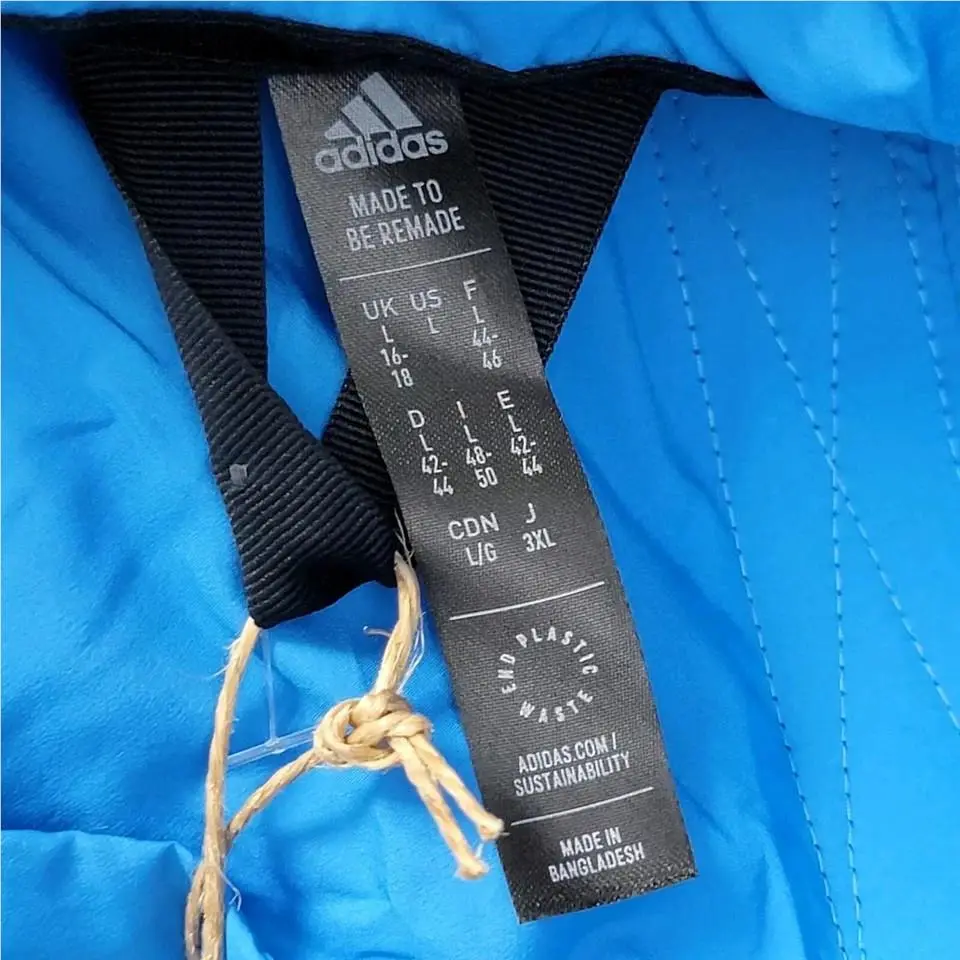 Adidas clothing - Adidas TERREX Made To Be Remade Insulated Hiking Jacket - HE7067 - Blue 3